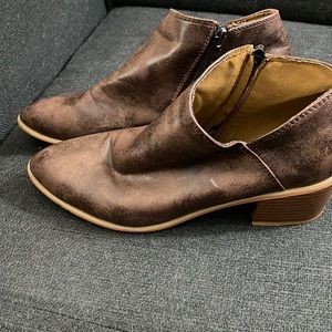Brown booties